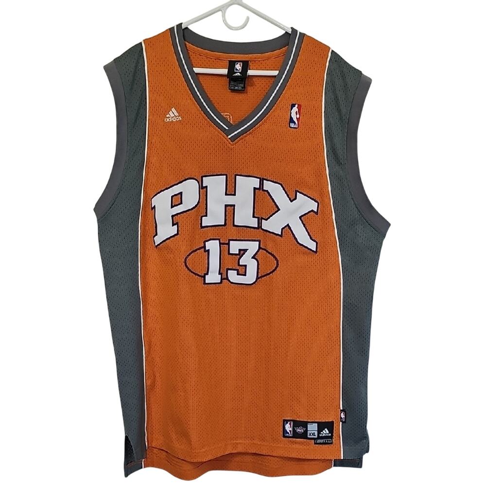 Adidas PHX Phoenix Suns Nash 13 Orange Mesh Basketball Jersey XXL Length +2 NBA